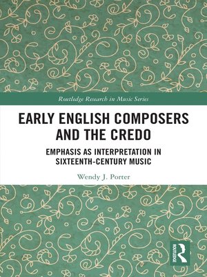 cover image of Early English Composers and the Credo